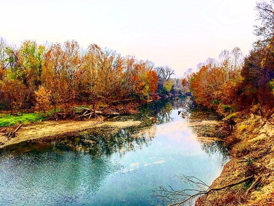 Colours along Mill Creek Photograph by Michael Oceanofwisdom Bidwell