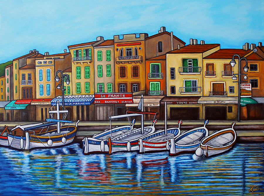 Colours of Cassis Painting by Lisa Lorenz