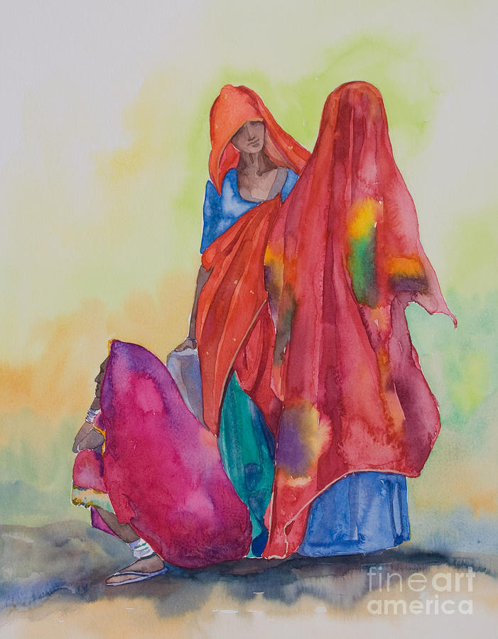 Colours of Rajasthan Painting by Kate Bedell