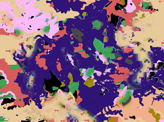 Painting Digital Art - Colours Of Sea Depth II by Ali EL HADJ TAHAR Painting Digital Art - Colours Of Sea Depth II by Ali EL HADJ TAHAR