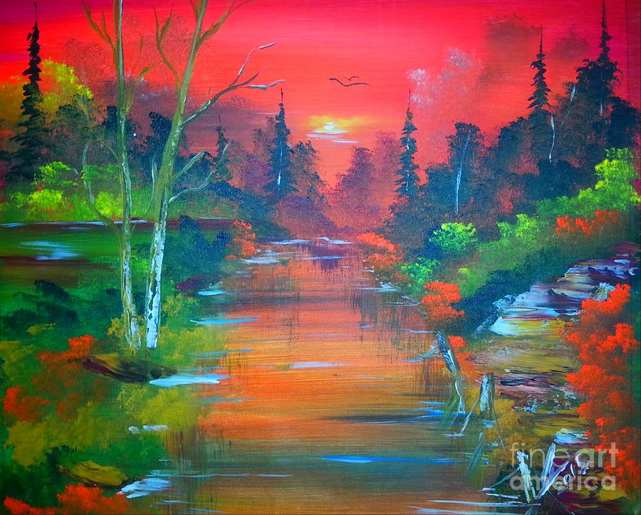 Colours of Sunrise Painting by Collin A Clarke
