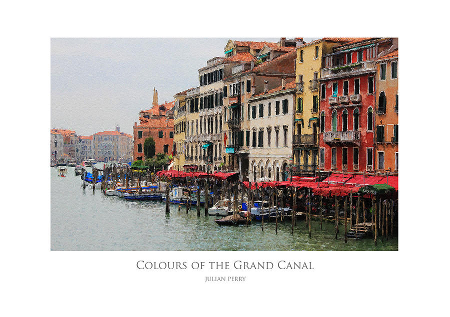 Colours of the Grand Canal Digital Art by Julian Perry