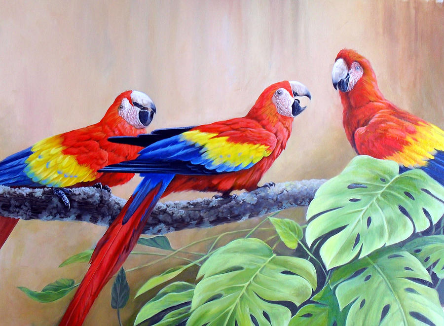 Wildlife Painting - Colours of the wild by Eric Shepherd