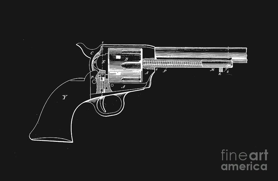 Colt Peacemaker tee Digital Art by Edward Fielding