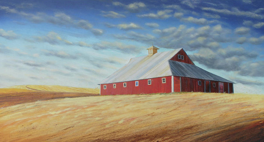 Colton Stable Painting by Leonard Heid