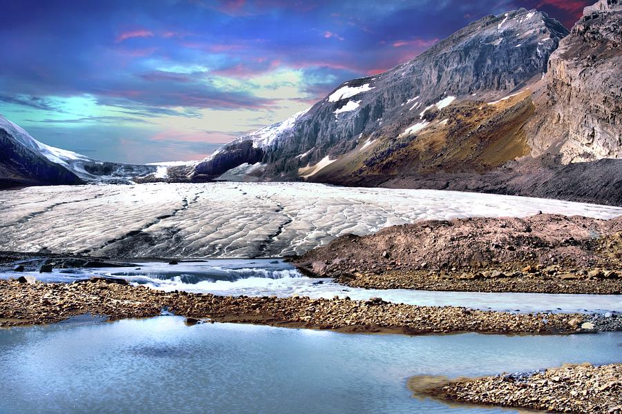 Jasper National Park Photograph - Columbia Ice Field and Athabaska Glacier by Ken McMullen