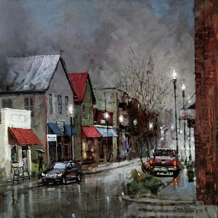 Columbia Rain Painting by Dan Nelson