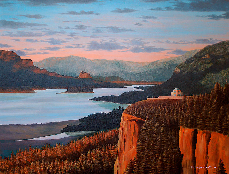 Columbia River Painting by Douglas Castleman