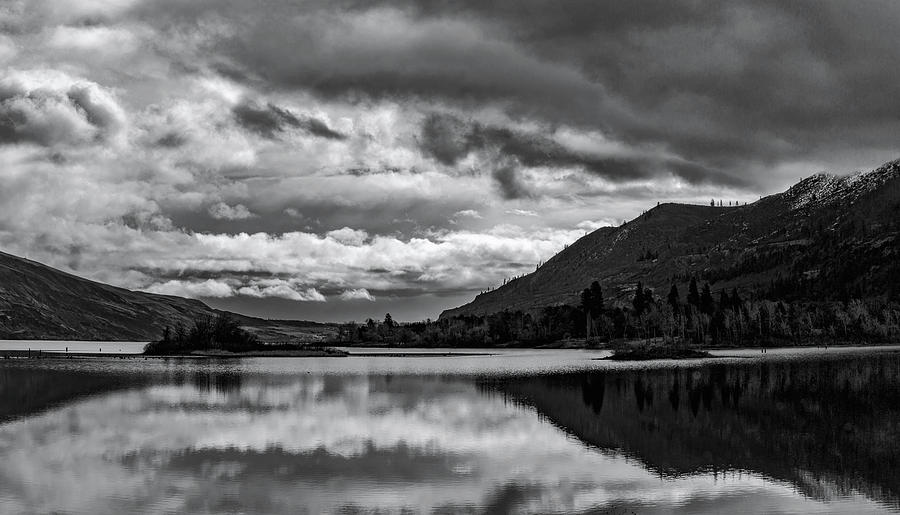 Black And White Photograph - Columbia River Gorge by Cat Connor
