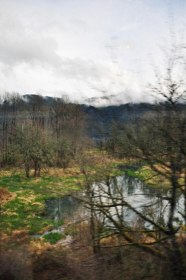 The Great Train Robbery Photograph - Columbia River Gorge Marsh by Kyle Hanson