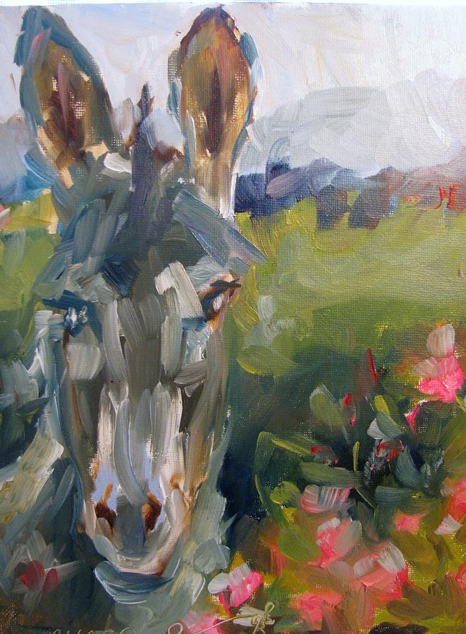 Columbia Tennessee Mule Painting by Susan Elizabeth Jones