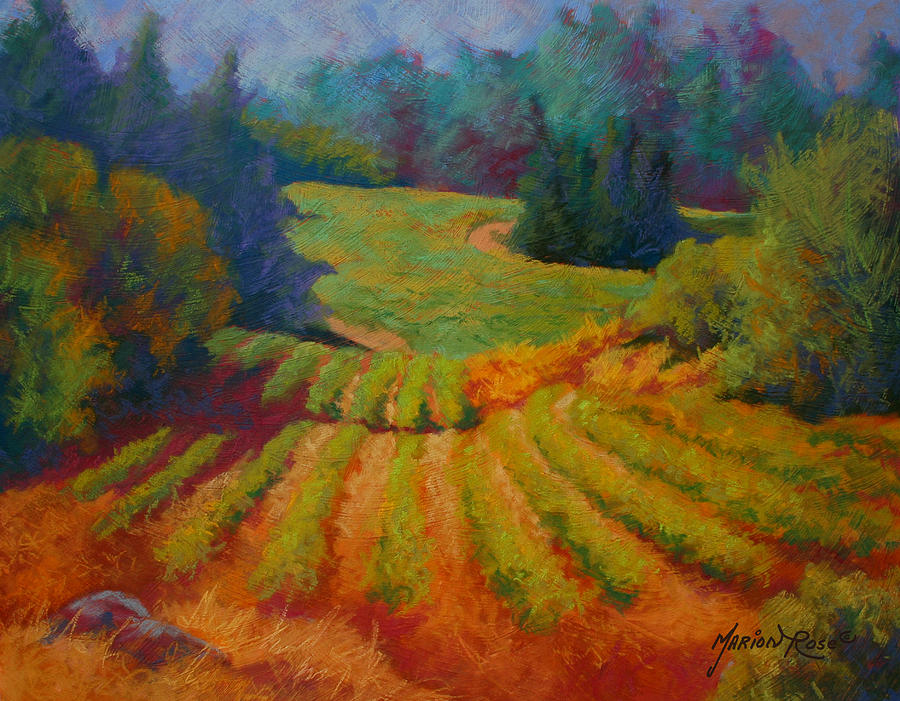 Nature Painting - Columbia Valley Vineyard by Marion Rose