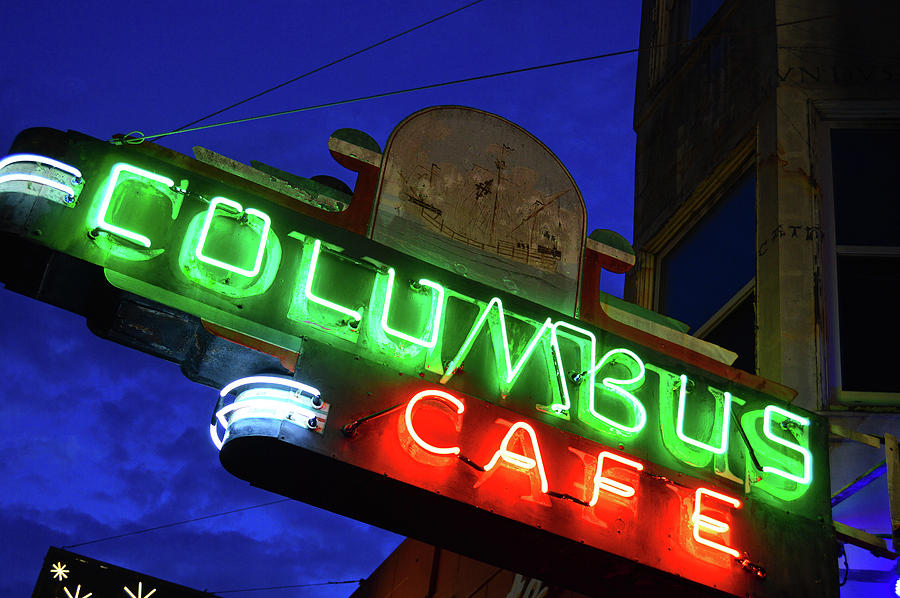 Columbus Cafe Photograph by James Kirkikis