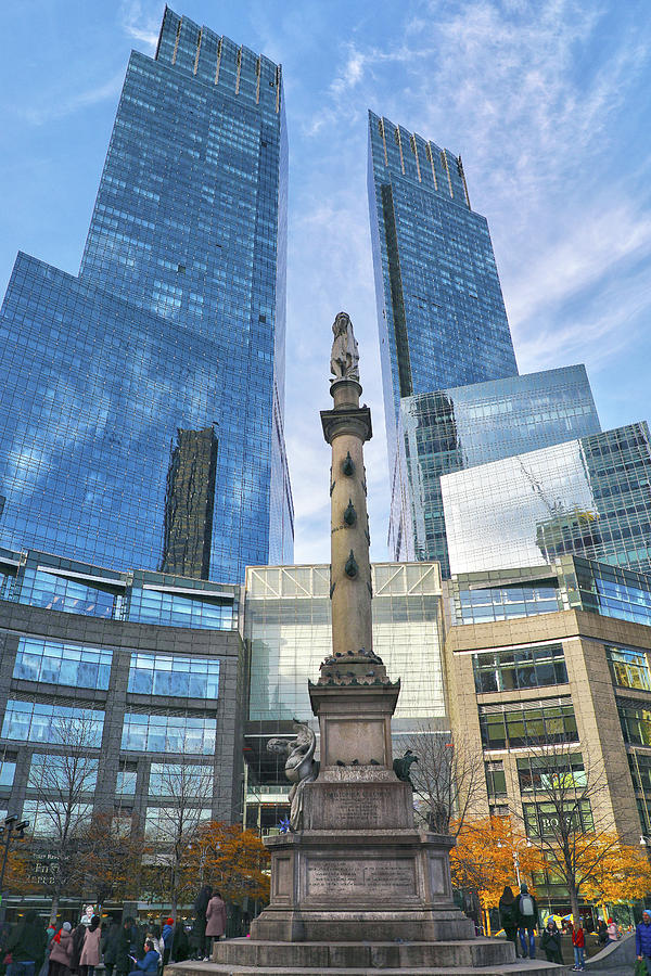 Columbus Column Photograph by Mitch Cat