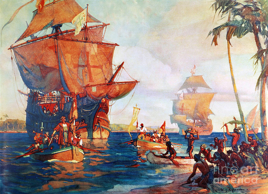 Columbus: New World, 1492 Photograph by Granger
