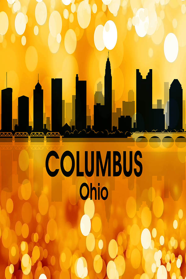 Columbus OH 3 Vertical Digital Art by Angelina Tamez