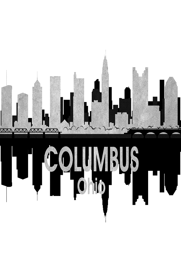Columbus Digital Art - Columbus OH 4 Vertical by Angelina Tamez