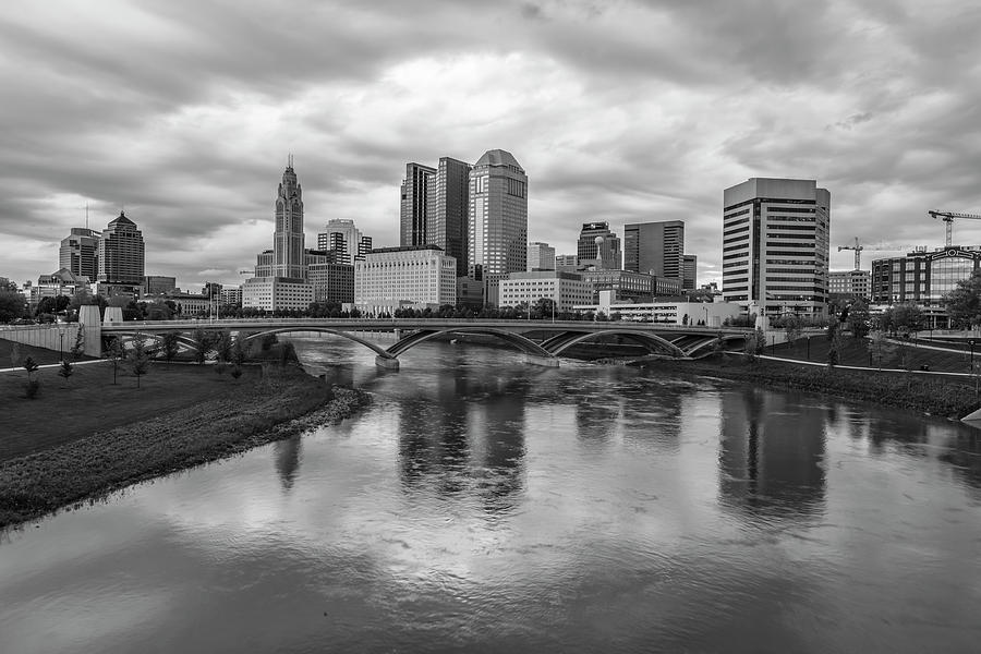 Columbus Ohio and River  Photograph by John McGraw