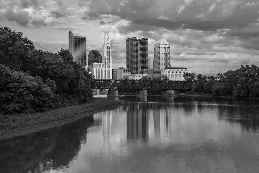 Columbus Ohio Black and White Photograph by John McGraw