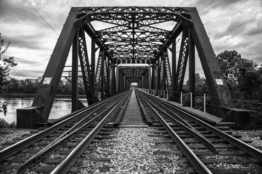 Columbus Train Tracks and Bridge Photograph by John McGraw
