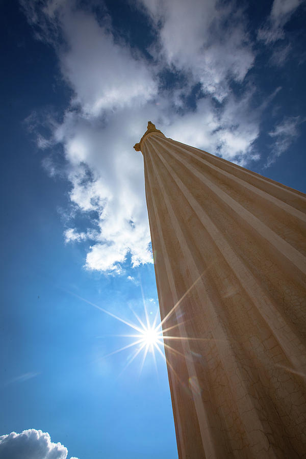 Sky Photograph - Column to Sky by Ibrahim Azaga Sky Photograph - Column to Sky by Ibrahim Azaga