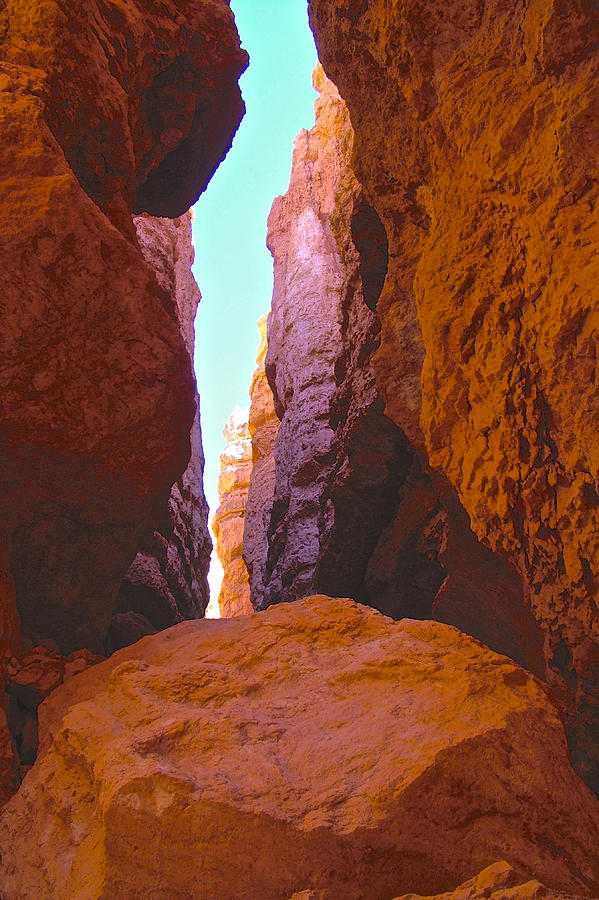 Columns and Boulders on Wall Street on Navajo Trail in Bryce Canyon National Park, Utah Photograph by Ruth Hager