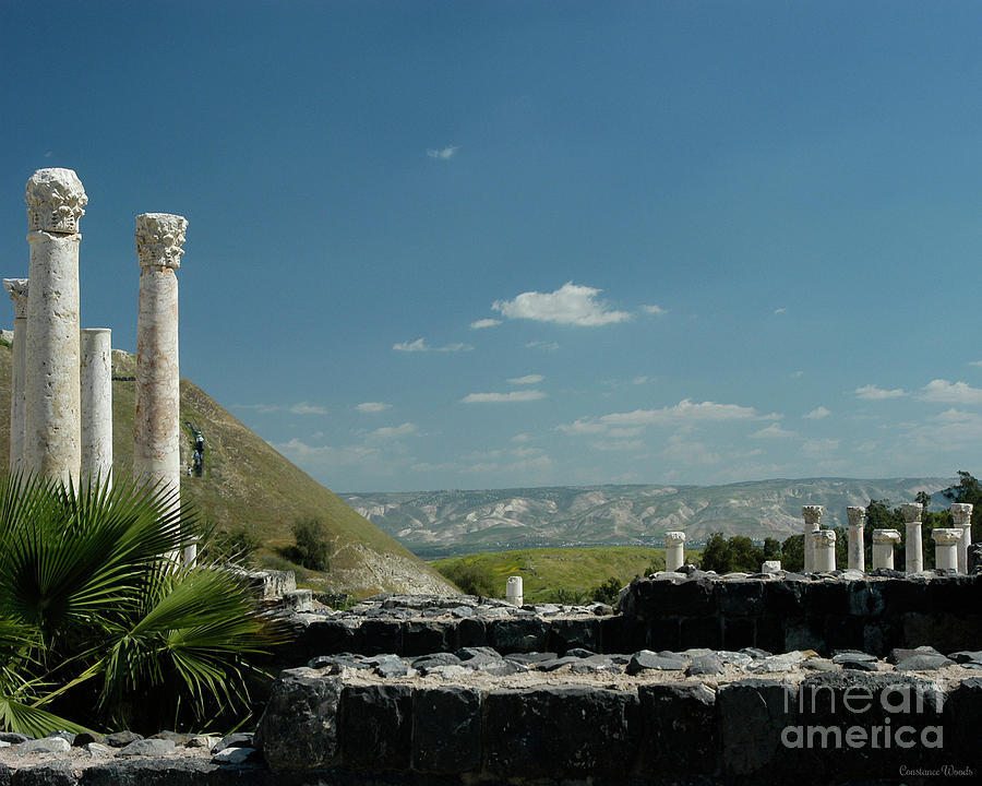 Columns at Beit Shean  Photograph by Constance Woods