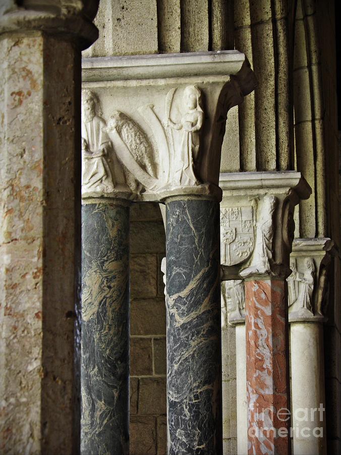 Architecture Photograph - Columns at the Cloisters 1   by Sarah Loft