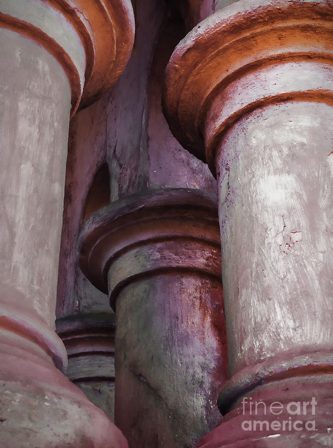 Columns - Digital Art Photograph by Kathleen K Parker