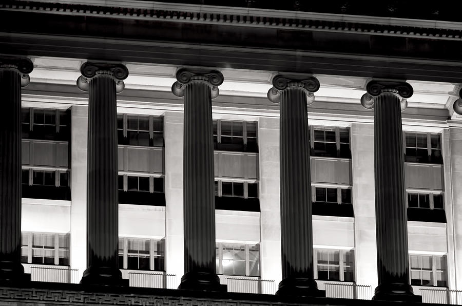 Architecture Photograph - Columns by Kevin Duke