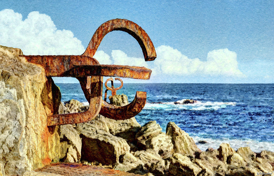 Comb of the Wind by Chillida 01 - Painting Digital Art by Weston Westmoreland