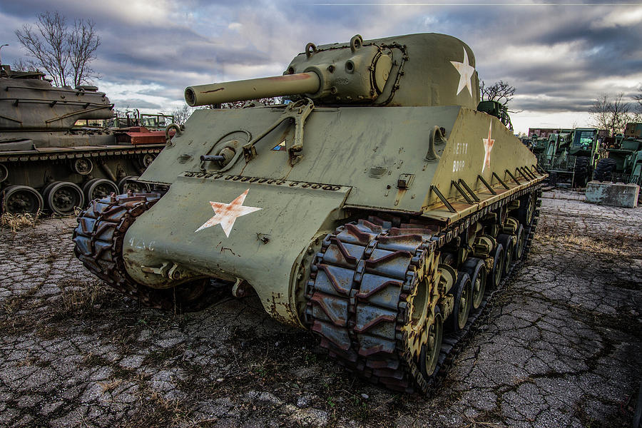 Transportation Photograph - Combat Tank by Mike Burgquist