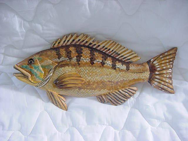 Fish Mixed Media - Comber-SOLD by Lisa Ruggiero Fish Mixed Media - Comber-SOLD by Lisa Ruggiero