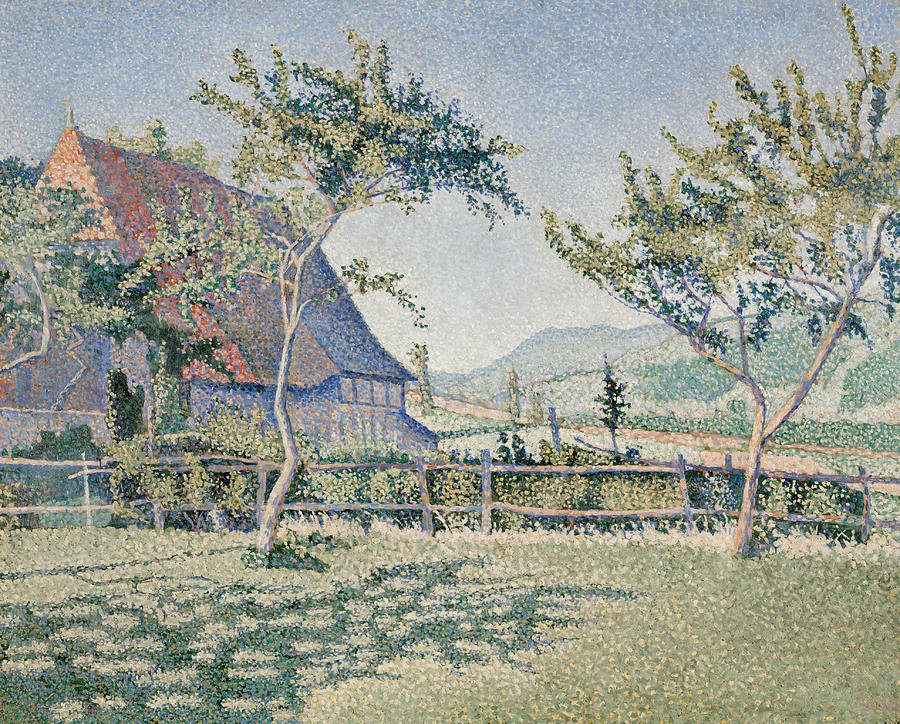 Comblat-le-Chateau, the Meadow Painting by Paul Signac