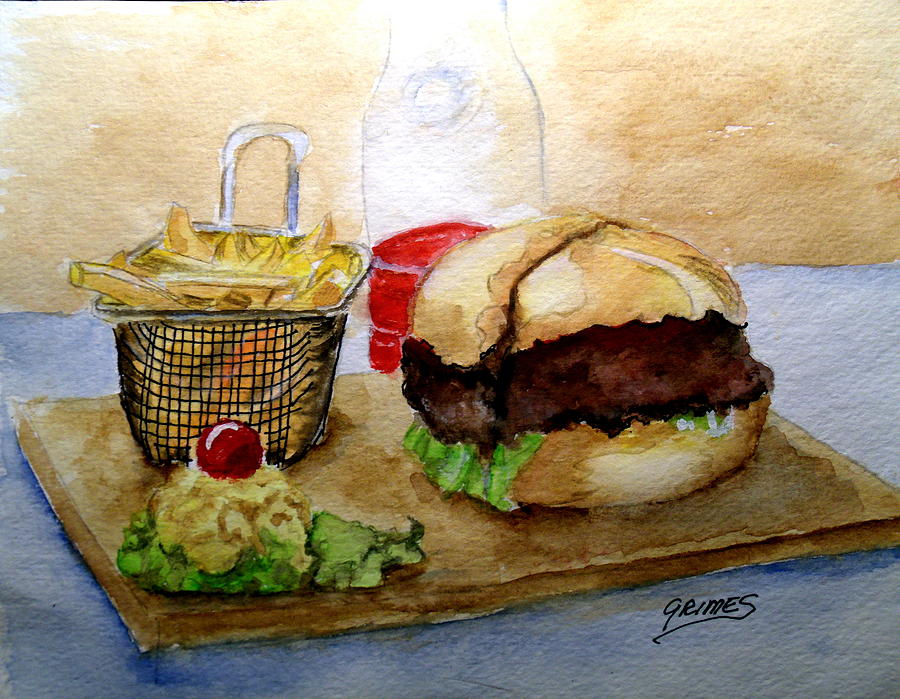 Come and Get It Dinner is Ready Painting by Carol Grimes