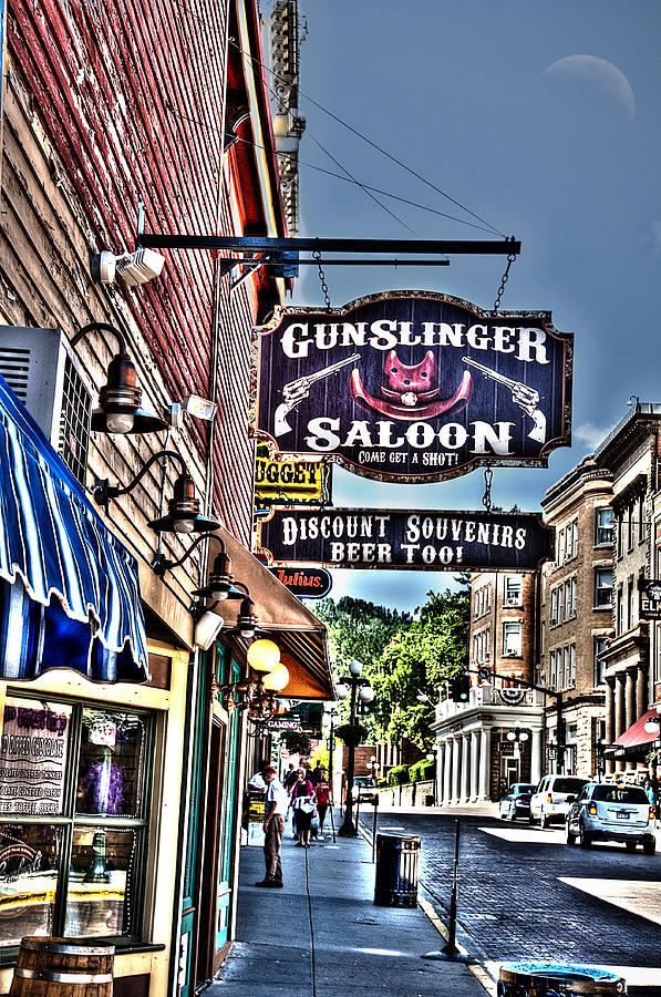 Come get a Shot at the Gunslinger Saloon Photograph by Deborah Klubertanz