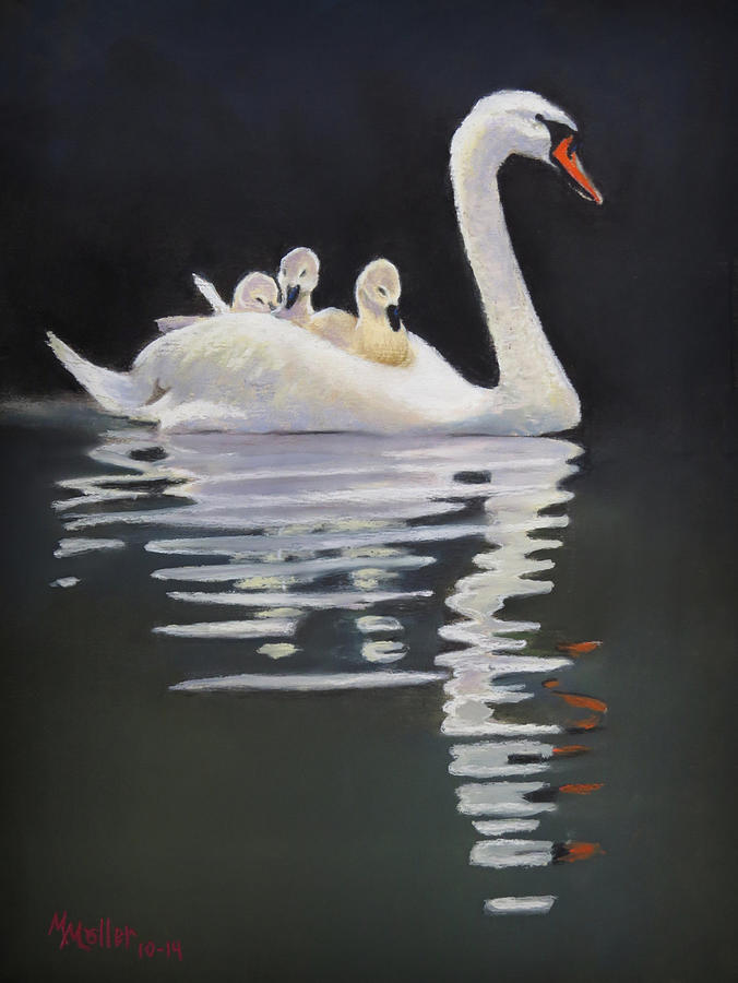 Geese Pastel - Come on Aboard by Marcus Moller