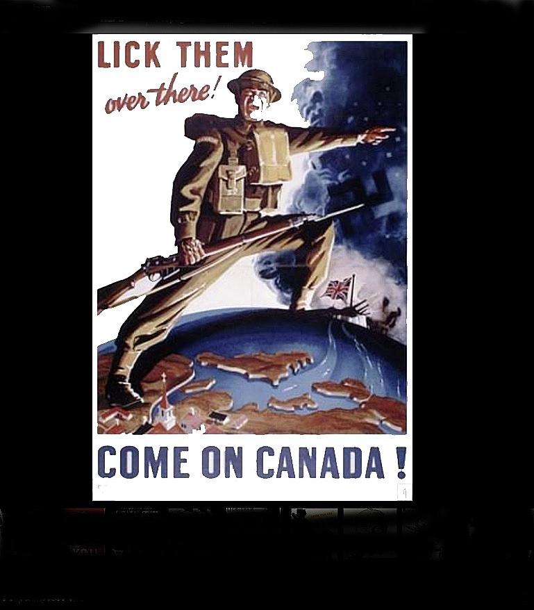 Come on Canada poster circa 1942 color added 2016 Photograph by David ...