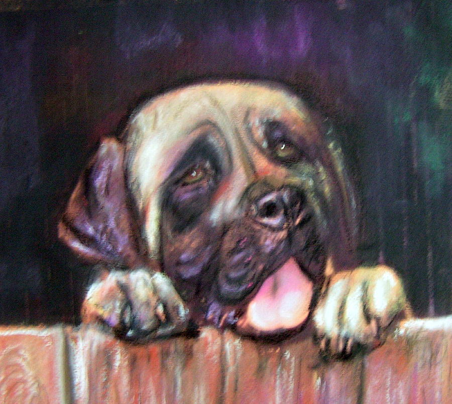 Dog Painting - Come play with me by Darla Joy  Johnson