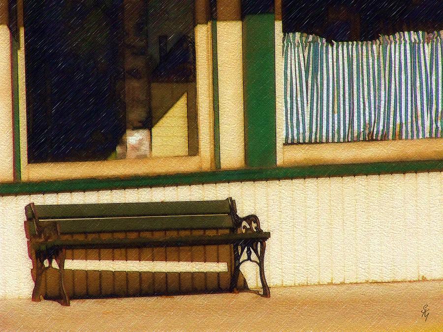 Bench Photograph - Come Sit a Spell by Sandy MacGowan