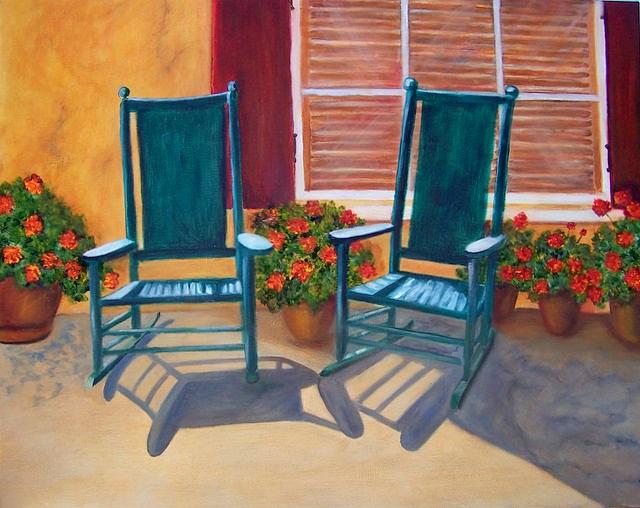 Come Sit a Spell. SOLD Painting by Susan Dehlinger