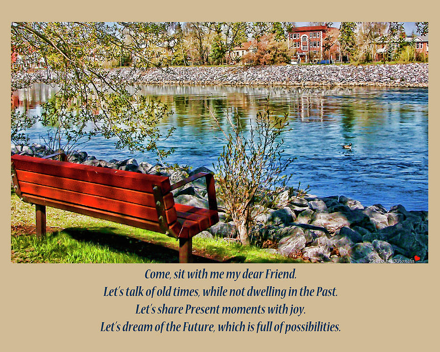 Come, Sit With Me My Dear Friend Photograph by Rhonda McDougall