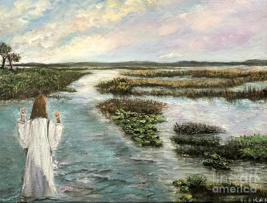 Jesus Christ Painting - Come To The River by Katie Adkins