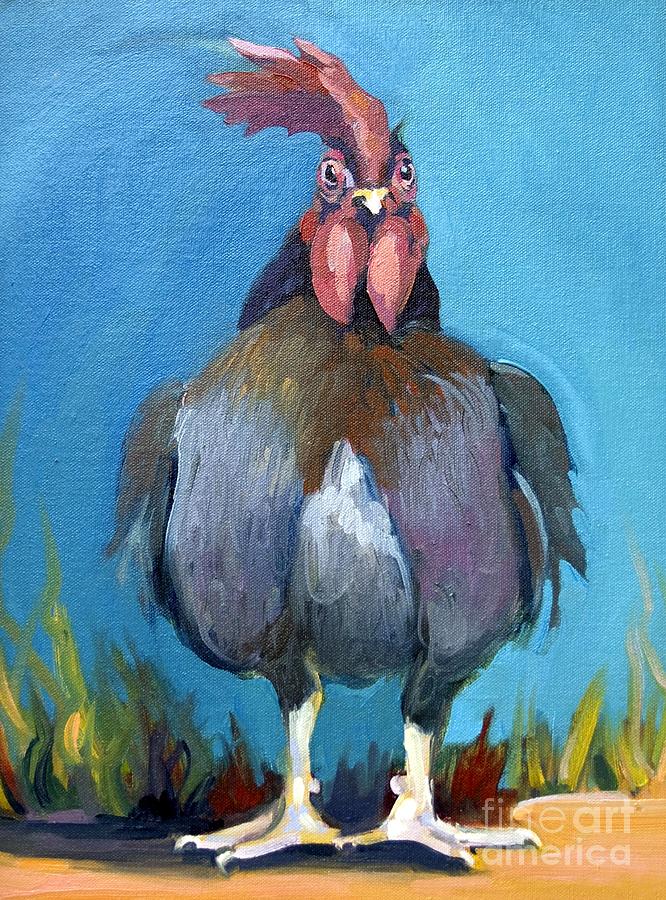 Comeback Chicken Painting by Sandra Smith-Dugan
