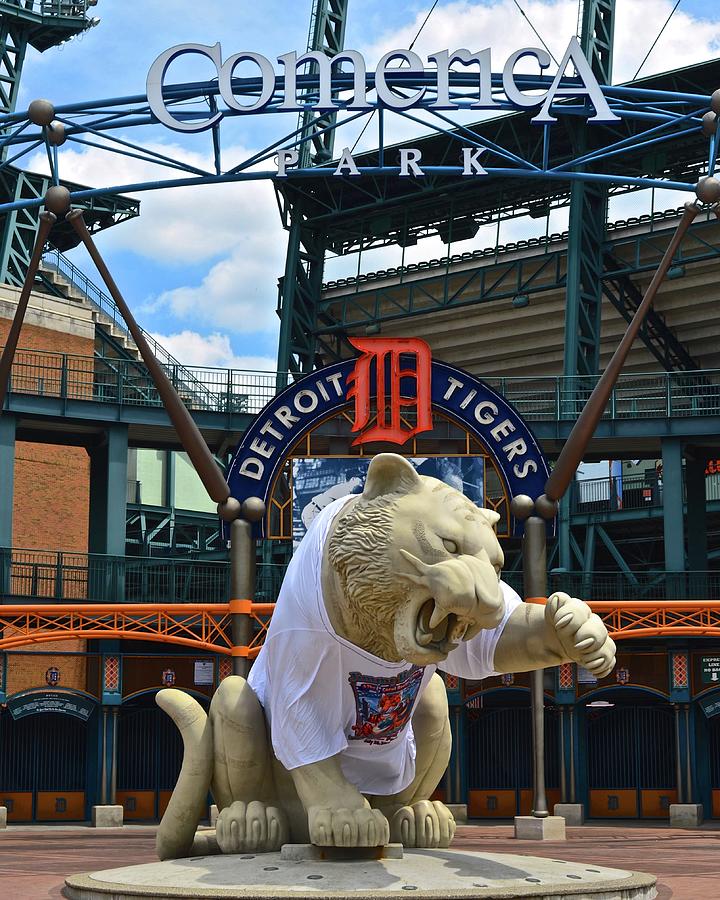 Comerica Close Up Photograph by Frozen in Time Fine Art Photography