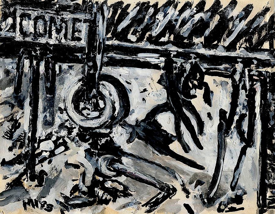 Landscape Painting - Comet Shop by Michael Hudak Landscape Painting - Comet Shop by Michael Hudak