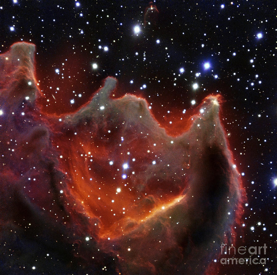 Cometary Globule Cg4 Photograph by European Southern Observatory