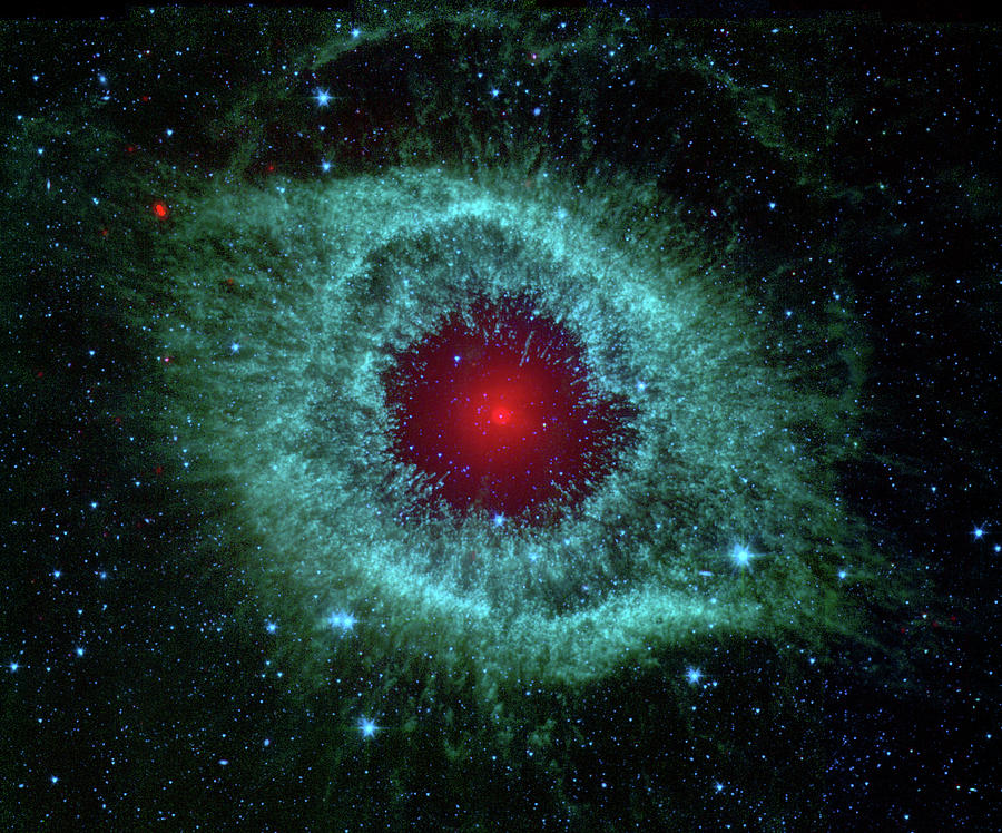 Comets Kick up Dust in Helix Nebula  Photograph by NASA Hubble Space Telescope