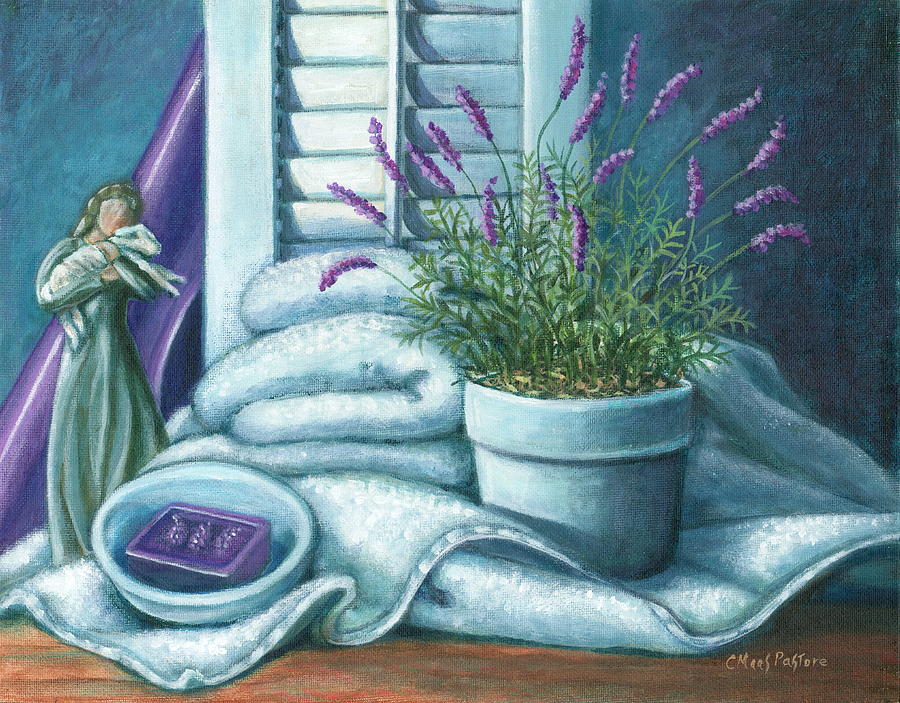 Lavender Painting - Comfort by Colleen Maas-Pastore Lavender Painting - Comfort by Colleen Maas-Pastore