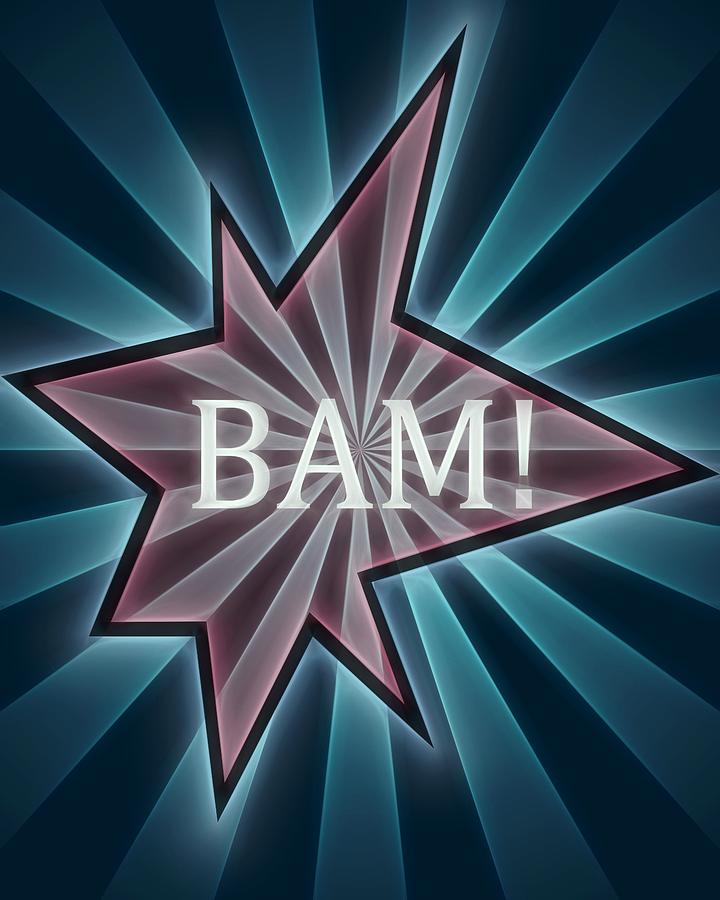 Comic Book Bam Digital Art by Dan Sproul